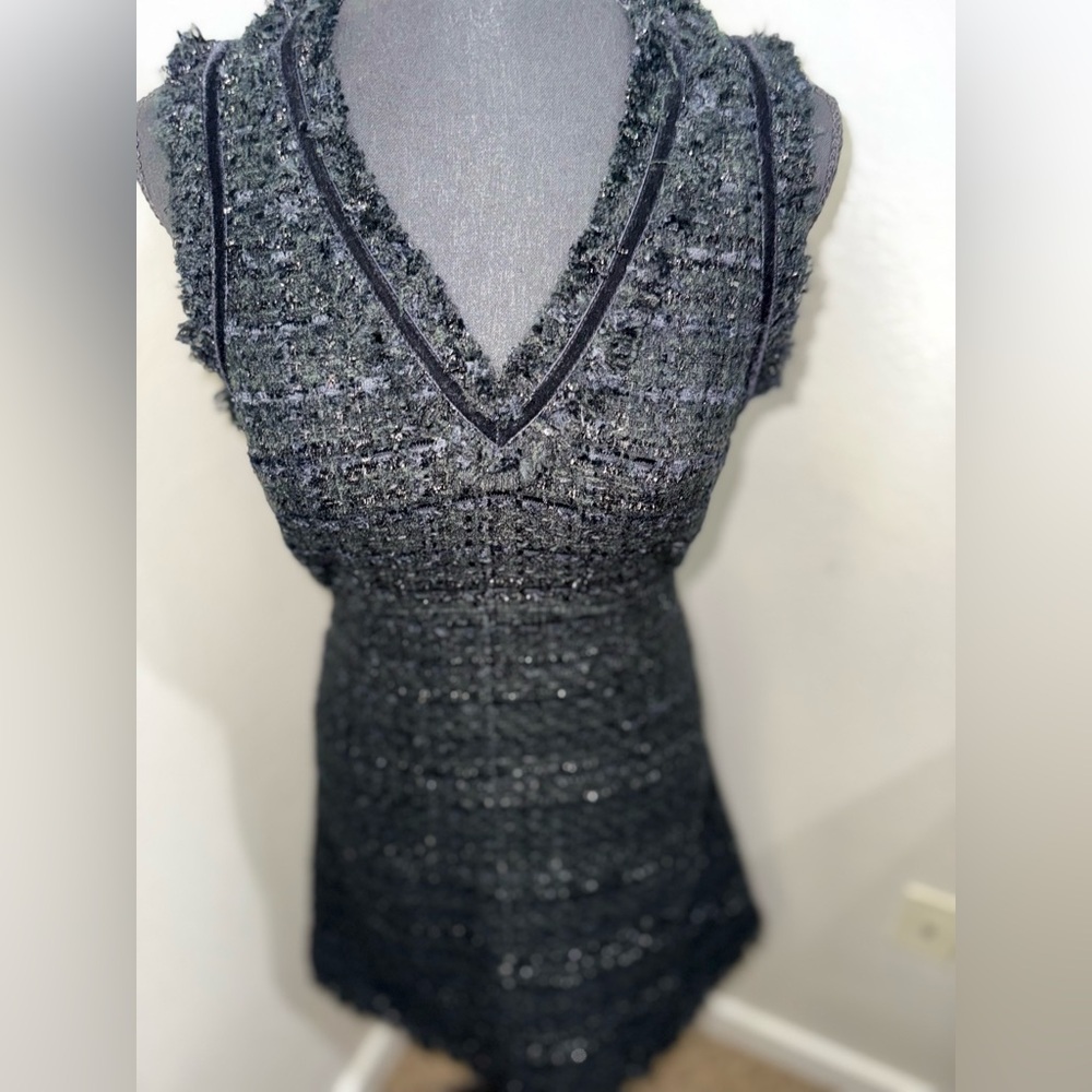 Kate Spade Sparkle Tweed Old Money Preppy Shift Dress- Size 0 - Picture 4 of 13